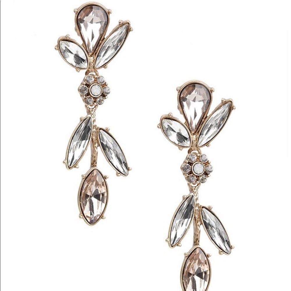 Badgley Mishka Flower Statement Drop Earrings
